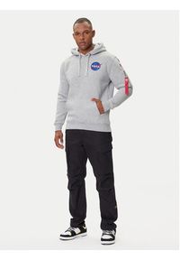 Alpha Industries Bluza Space Shuttle 178317 Szary Regular Fit. Kolor: szary. Materiał: bawełna #3