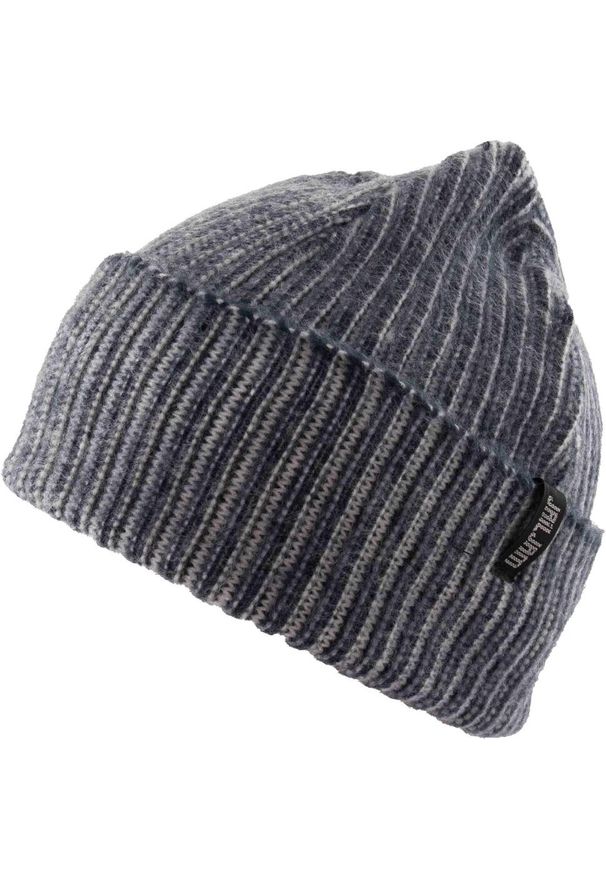 XTASY - Zimowa Czapka Damska Granatowa - Wełna i Polar. Kolor: niebieski. Materiał: polar, wełna. Sezon: zima. Styl: elegancki