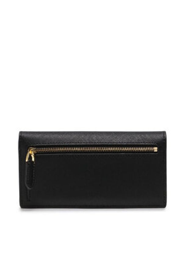 Lauren Ralph Lauren - LAUREN RALPH LAUREN Portfel Slim Wallet Wlt Med 432802917009 Czarny. Kolor: czarny. Materiał: skóra