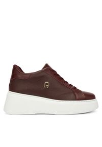 Sneakersy Aigner. Kolor: czerwony