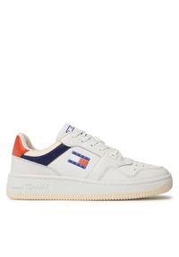 Tommy Jeans Sneakersy Basket Premium EM0EM01216 Biały. Kolor: biały. Materiał: skóra #1