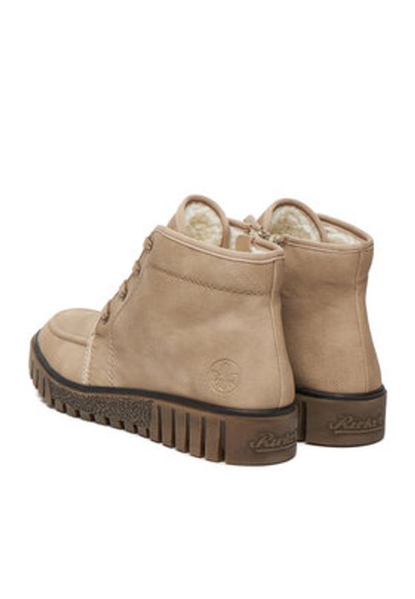 Rieker Trzewiki CEO-Y3407-60 Beżowy. Kolor: beżowy. Materiał: materiał