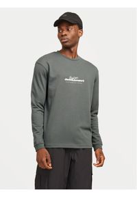 Jack & Jones - Jack&Jones Longsleeve Charlie 12265426 Szary Regular Fit. Kolor: szary. Materiał: bawełna, syntetyk. Długość rękawa: długi rękaw