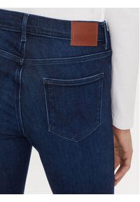 Wrangler Jeansy 112358235 Granatowy Skinny Fit. Kolor: niebieski