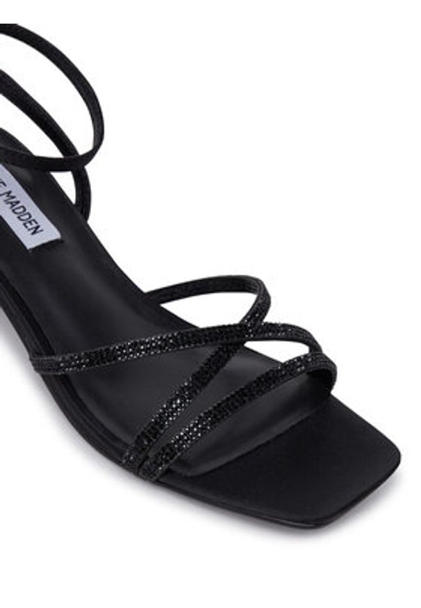 Steve Madden Sandały Gabby SM11003037 Czarny. Kolor: czarny. Materiał: materiał
