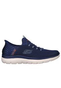 skechers - Obuwie treningowe Mężczyzna Skechers Summits High Range granatowy. Zapięcie: bez zapięcia. Kolor: niebieski. Materiał: materiał. Szerokość cholewki: normalna. Sport: turystyka piesza