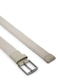 Calvin Klein Pasek Męski Ck Casual Elastic Braided 35Mm K50K512839 Beżowy. Kolor: beżowy. Materiał: materiał. Styl: casual