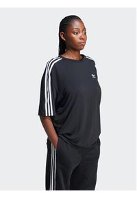Adidas - adidas T-Shirt 3-Stripes IU2406 Czarny Oversize. Kolor: czarny #6
