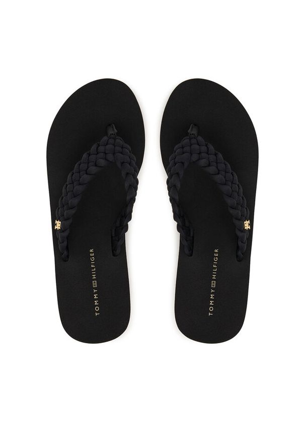 TOMMY HILFIGER - Japonki Tommy Hilfiger. Kolor: czarny