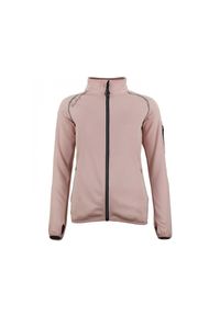 PEAK MOUNTAIN - Kurtka damska Peak Mountain Polarshel Amarowz. Kolor: różowy. Sport: turystyka piesza #1