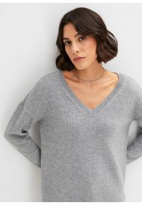 bonprix - Długi sweter. Kolor: szary. Długość: długie #3