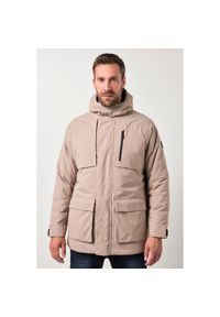 JAY-PI - Męska Kurtka funkcyjna outdoor wodoodporna wiatroszczelna kaptur. Kolekcja: plus size. Kolor: brązowy. Materiał: poliester, materiał. Sport: outdoor #1