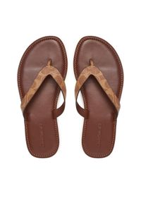 Coach Japonki Brianna CZ371 Brązowy. Kolor: brązowy. Materiał: skóra #1