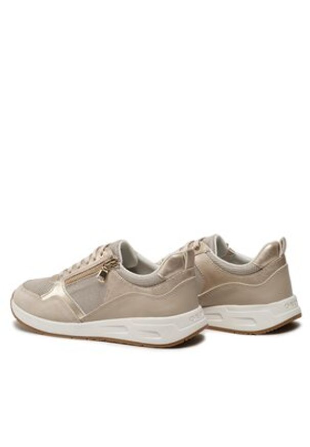 Geox Sneakersy D Bulmya A D35NQA 0NF14 C2235 Złoty. Kolor: złoty. Materiał: skóra