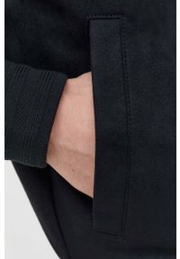 Abercrombie & Fitch kurtka bomber męski kolor czarny przejściowa. Kolor: czarny. Materiał: poliester #6