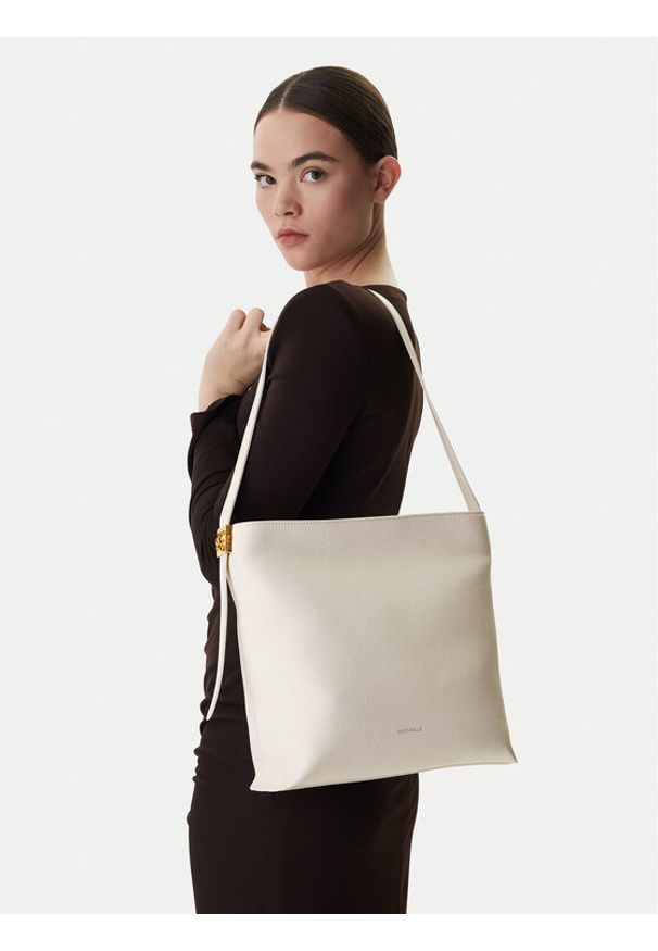 Coccinelle Torebka U4K Coccinelle C-Me Lock E1 U4K 13 02 01 Écru. Materiał: skórzane