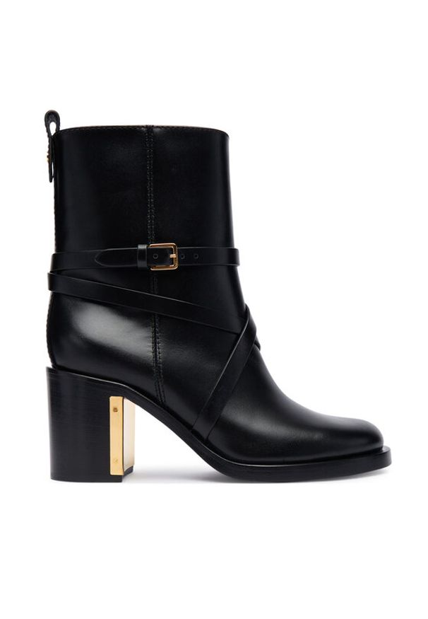 Elisabetta Franchi Botki SA-85B-56E2-V940 Czarny. Kolor: czarny. Materiał: skóra