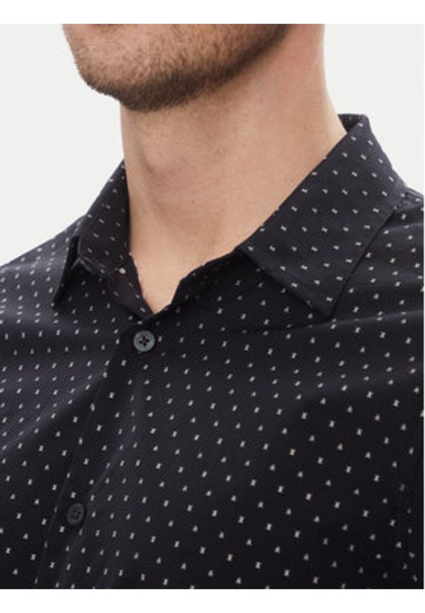 Armani Exchange Koszula XM000719 AF13206 FB064 Granatowy Regular Fit. Kolor: niebieski. Materiał: bawełna