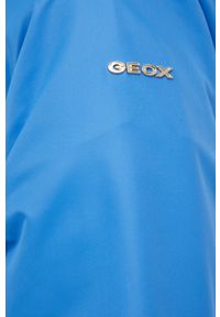 Geox kurtka przeciwdeszczowa SEYLA damska przejściowa. Okazja: na co dzień. Kolor: niebieski. Długość rękawa: raglanowy rękaw. Styl: casual