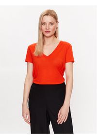 United Colors of Benetton - United Colors Of Benetton T-Shirt 3NLHE4249 Czerwony Regular Fit. Kolor: czerwony. Materiał: lyocell