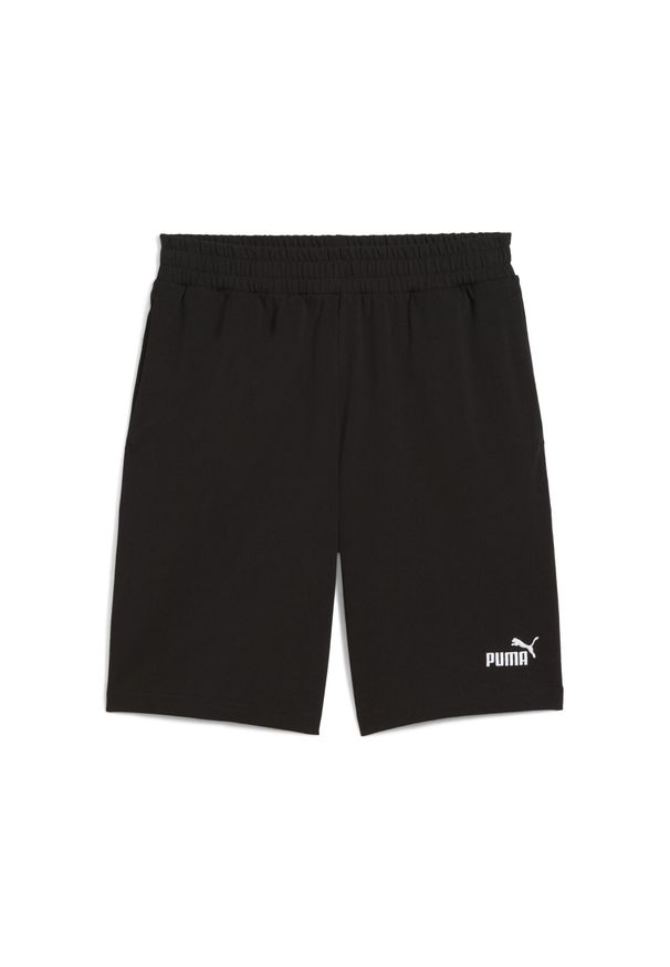 Puma - Męskie szorty Essentials 10" z logo No. 1 z dżerseju PUMA. Kolor: szary, fioletowy, wielokolorowy, czarny. Materiał: jersey. Sport: fitness