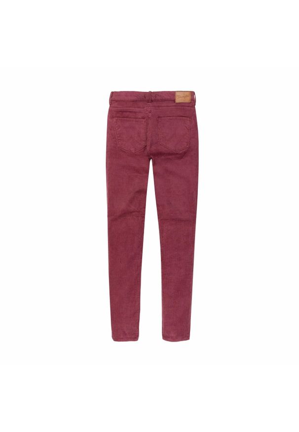 Wrangler - WRANGLER HIGH RISE SKINNY DAMSKIE SPODNIE SZTRUKSOWE SZTRUKS AMARANTH W27HWLP36 112141271. Materiał: sztruks