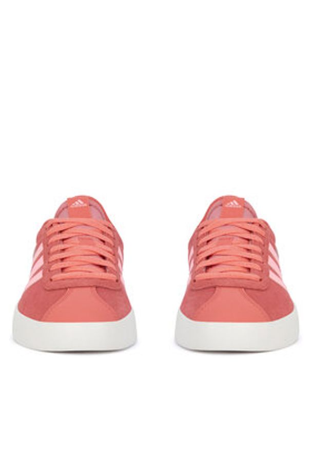 Adidas - adidas Sneakersy VL COURT 3.0 IF4477 Czerwony. Kolor: czerwony. Materiał: zamsz, skóra