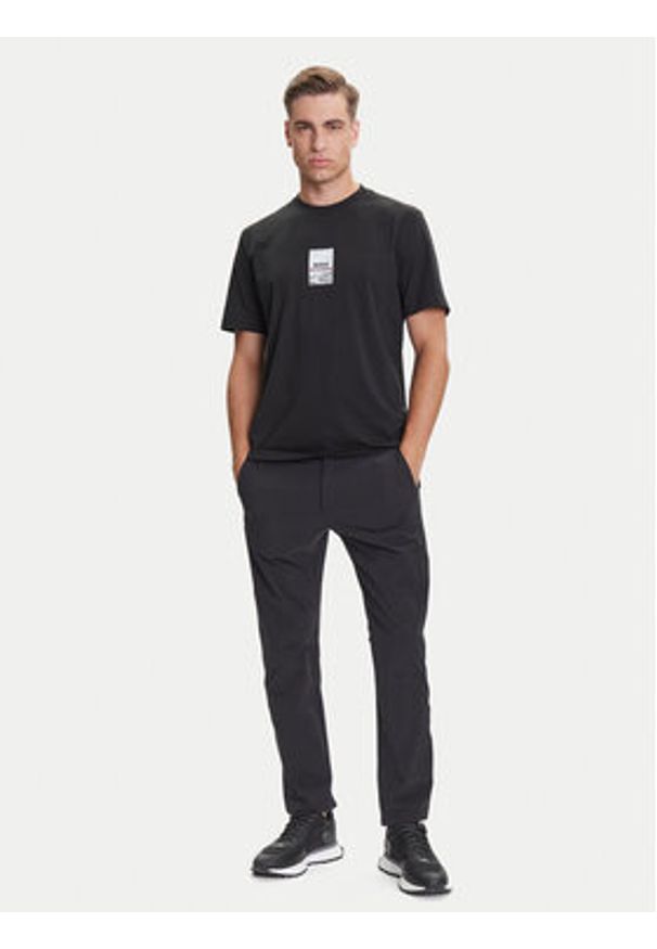 BOSS T-Shirt Photoprint 50545869 Czarny Relaxed Fit. Kolor: czarny. Materiał: bawełna