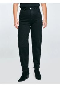 Big-Star - Jeansy damskie mom jeans czarne Silla 936. Okazja: na co dzień. Stan: podwyższony. Kolor: czarny. Sezon: lato. Styl: casual, elegancki #3