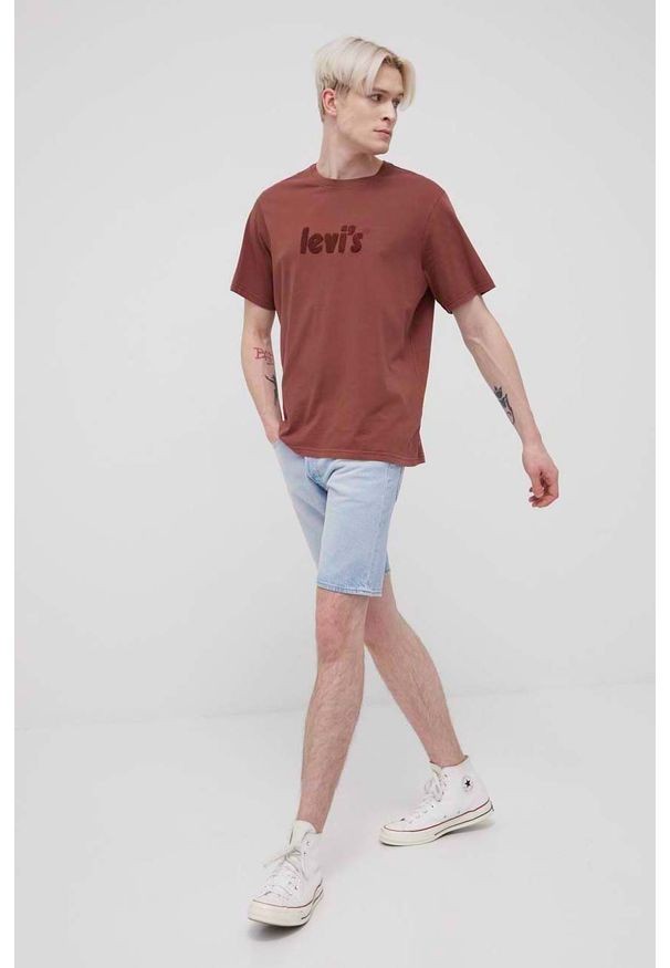 Levi's® - Levi's szorty jeansowe męskie. Okazja: na spotkanie biznesowe, na co dzień. Kolor: niebieski. Materiał: jeans. Styl: biznesowy, casual