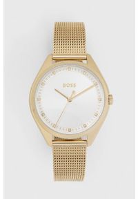 BOSS zegarek damski kolor złoty. Kolor: złoty. Materiał: materiał #1