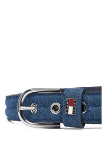 Tommy Jeans Pasek Damski Denim Cool 3.5 AW0AW18046 Niebieski. Kolor: niebieski. Materiał: materiał #3