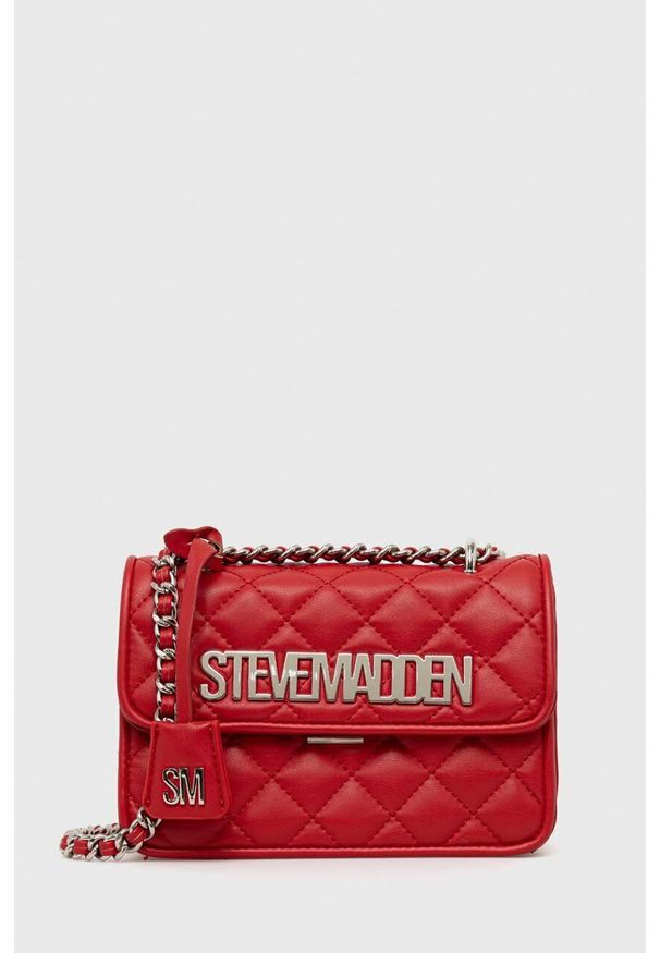 Steve Madden torebka Bfreya kolor czerwony SM13000936. Kolor: czerwony. Rodzaj torebki: na ramię