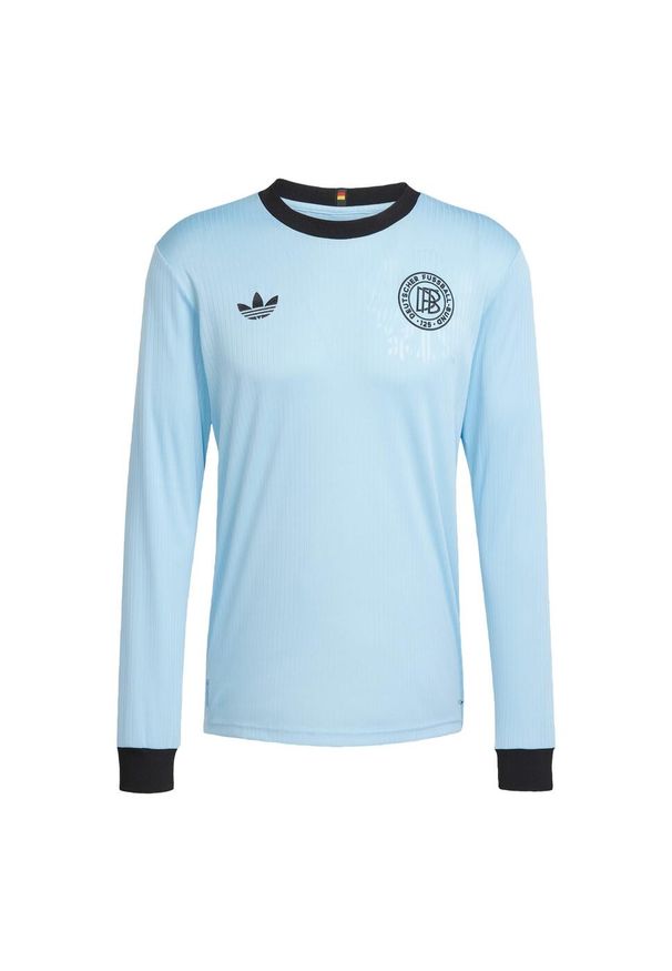 Adidas - Koszulka Germany Anniversary Long Sleeve. Kolor: wielokolorowy, niebieski, czarny. Materiał: materiał. Długość rękawa: długi rękaw
