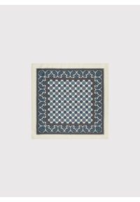 Pako Lorente - PAKO LORENTE – Beżowa poszetka w geometryczny wzór. Kolor: beżowy. Materiał: poliester. Wzór: geometria #1