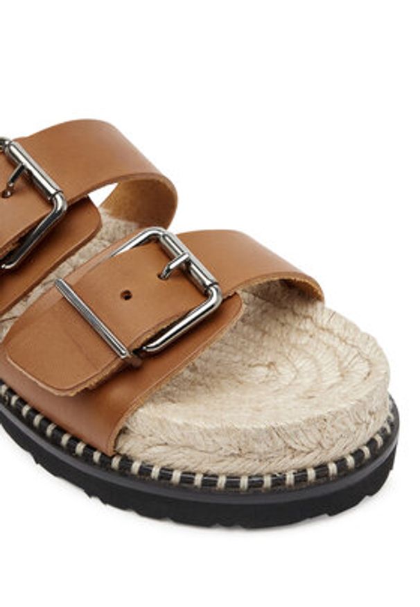 Castañer Espadryle Ter/261 025673 Brązowy. Kolor: brązowy. Materiał: skóra