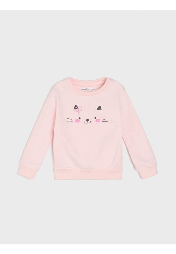 Sinsay - Bluza - różowy. Kolor: różowy