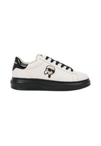 Karl Lagerfeld - KARL LAGERFELD Białe męskie sneakersy KAPRI MENS Karl NFT Lo Lace, Rozmiar 42. Okazja: na co dzień. Kolor: biały. Materiał: materiał #4