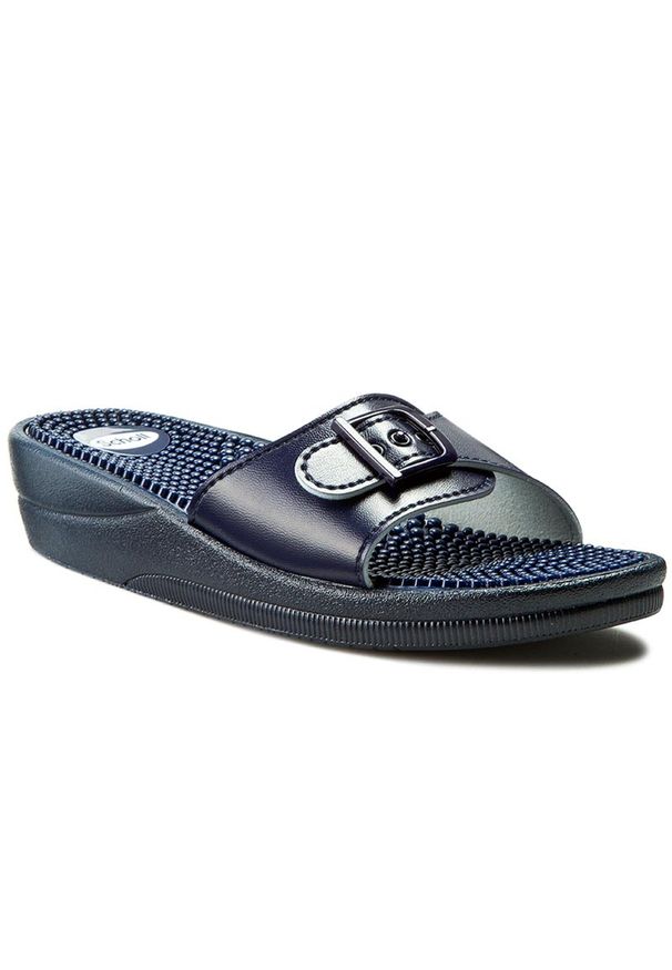 Klapki Scholl New Massage F20054 1040 410 Navy Blue. Kolor: niebieski