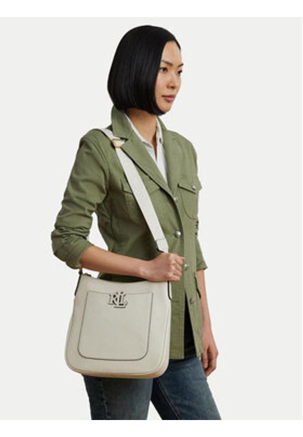 Lauren Ralph Lauren - LAUREN RALPH LAUREN Torebka 431970152005 Biały. Kolor: biały. Materiał: skórzane