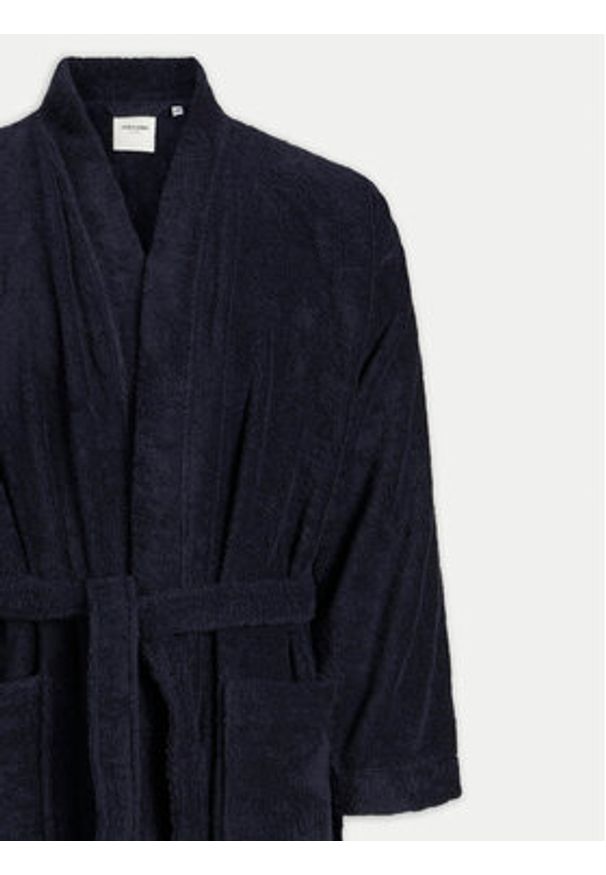 Jack & Jones Szlafrok 12243624 Granatowy. Kolor: niebieski. Materiał: bawełna