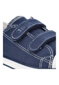 Big-Star - Granatowe Trampki Big Star Modne Buty Dziecięce. Okazja: na uczelnię, na spacer, na co dzień. Zapięcie: rzepy. Kolor: niebieski. Materiał: guma, materiał. Styl: młodzieżowy, klasyczny, casual