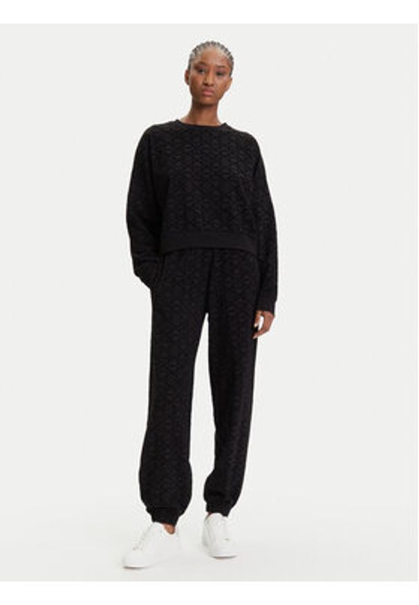 Hugo - HUGO Spodnie dresowe 50545211 Czarny Regular Fit. Kolor: czarny. Materiał: bawełna