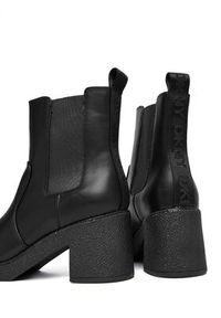 DKNY Botki Teenie Platform BO K4500741 Czarny. Kolor: czarny. Materiał: skóra. Obcas: na platformie #6