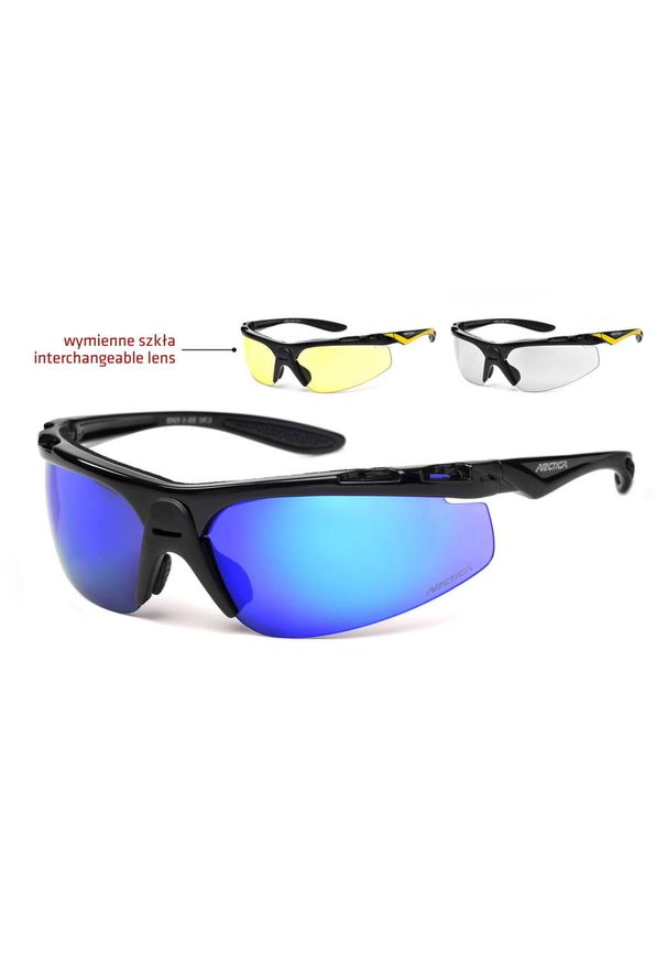 ARCTICA - Okulary sportowe Arctica Biker S-30E rowerowe. Kolor: czarny