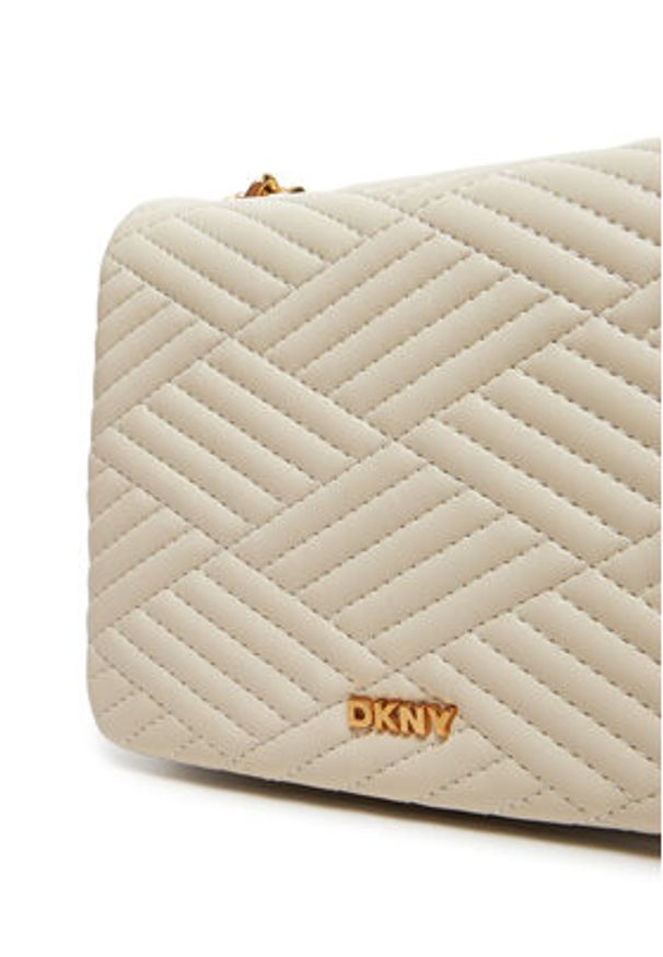 DKNY Torebka R44EKI06 Écru. Materiał: skórzane