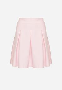 Born2be - Różowa Rozkloszowana Spódnica z Wysokim Stanem i Plisami Redava. Okazja: na co dzień. Stan: podwyższony. Kolor: różowy. Styl: casual #6