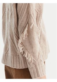 Weekend Max Mara Kardigan Stallo 2525346052 Beżowy Regular Fit. Kolor: beżowy. Materiał: wełna #5