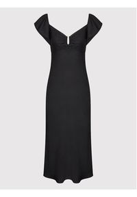 Nissa Sukienka koktajlowa RC13012 Czarny Regular Fit. Kolor: czarny. Materiał: syntetyk. Styl: wizytowy #4