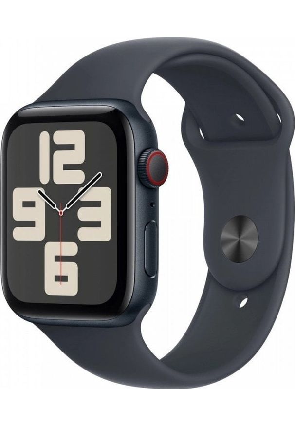 APPLE - Smartwatch Apple Watch SE GPS + Cellular 44mm Midnight Alu Sport S/M Czarny (MXGL3ET/A). Rodzaj zegarka: smartwatch. Kolor: czarny. Styl: sportowy